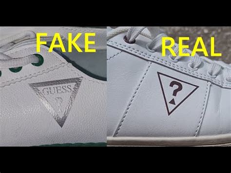 real guess shoes vs fake|is a guess a real item.